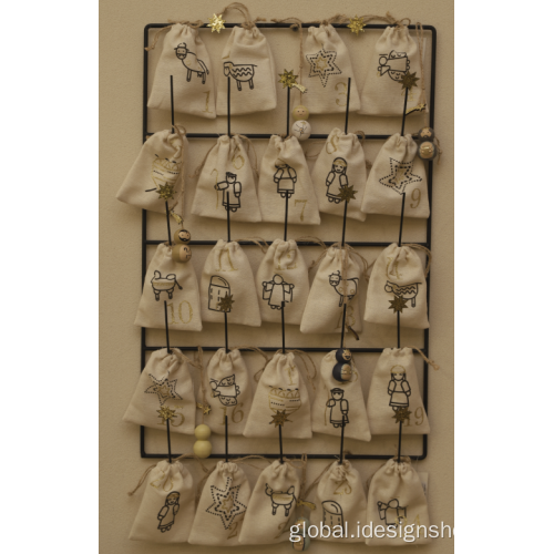 Reusable Gift Calendar Bags Nativity Advent Calendar Bags Factory